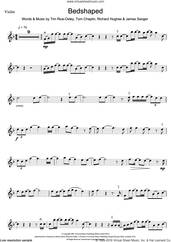 Cover icon of Bedshaped sheet music for violin solo by Tim Rice-Oxley, James Sanger, Richard Hughes and Tom Chaplin, intermediate skill level