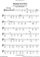 Cover icon of Mistletoe And Wine sheet music for clarinet solo by Cliff Richard, Jeremy Paul, Keith Strachan and Leslie Stewart, intermediate skill level