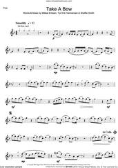 Cover icon of Take A Bow sheet music for flute solo by Rihanna, Mikkel Eriksen, Shaffer Smith and Tor Erik Hermansen, intermediate skill level