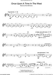 Cover icon of Once Upon A Time In The West (Theme) sheet music for clarinet solo by Ennio Morricone, intermediate skill level