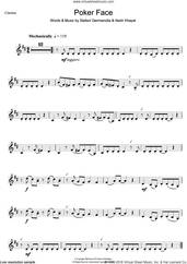 Cover icon of Poker Face sheet music for clarinet solo by Lady Gaga and Nadir Khayat, intermediate skill level