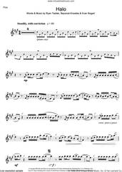 Cover icon of Halo sheet music for flute solo by Beyonce, Evan Kidd Bogart and Ryan Tedder, intermediate skill level