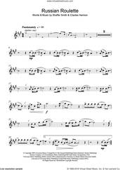 Cover icon of Russian Roulette sheet music for flute solo by Rihanna, Charles Harmon and Shaffer Smith, intermediate skill level