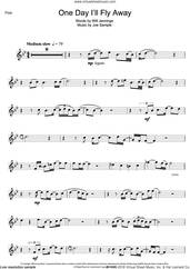 Cover icon of One Day I'll Fly Away sheet music for flute solo by Randy Crawford, Nicole Kidman, Joe Sample and Will Jennings, intermediate skill level