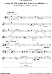 Cover icon of Honor Him/Now We Are Free (from Gladiator) sheet music for flute solo by Hans Zimmer, Klaus Badelt and Lisa Gerrard, intermediate skill level