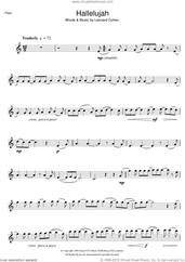 Cover icon of Hallelujah sheet music for flute solo by Rufus Wainwright, Jeff Buckley, John Cale, k.d. lang and Leonard Cohen, intermediate skill level