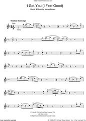 Cover icon of I Got You (I Feel Good) sheet music for tenor saxophone solo by James Brown, intermediate skill level