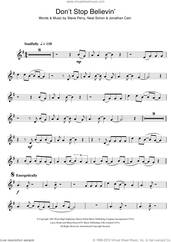 Cover icon of Don't Stop Believin' sheet music for clarinet solo by Journey, Glee Cast, Jonathan Cain, Neal Schon and Steve Perry, intermediate skill level