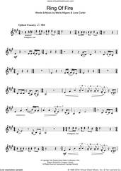 Cover icon of Ring Of Fire sheet music for clarinet solo by Johnny Cash, June Carter and Merle Kilgore, intermediate skill level