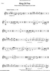 Cover icon of Ring Of Fire sheet music for violin solo by Johnny Cash, June Carter and Merle Kilgore, intermediate skill level