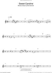Cover icon of Sweet Caroline sheet music for flute solo by Neil Diamond, intermediate skill level