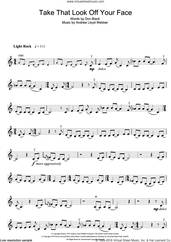 Cover icon of Take That Look Off Your Face (from Tell Me On A Sunday) sheet music for violin solo by Andrew Lloyd Webber and Don Black, intermediate skill level