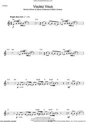 Cover icon of Voulez Vous sheet music for clarinet solo by ABBA, Benny Andersson and Bjorn Ulvaeus, intermediate skill level