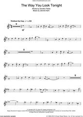 Cover icon of The Way You Look Tonight sheet music for clarinet solo by Jerome Kern, Rod Stewart and Dorothy Fields, wedding score, intermediate skill level