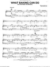 Cover icon of What Baking Can Do (from Waitress The Musical) sheet music for voice, piano or guitar by Sara Bareilles, intermediate skill level