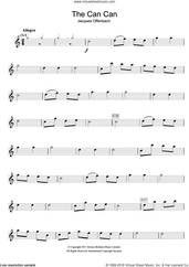 Cover icon of The Can Can sheet music for flute solo by Jacques Offenbach, classical score, intermediate skill level