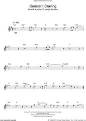Cover icon of Constant Craving sheet music for flute solo by k.d. lang, K.D Land and Ben Mink, intermediate skill level