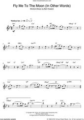 Cover icon of Fly Me To The Moon (In Other Words) sheet music for tenor saxophone solo by Frank Sinatra, Diana Krall and Bart Howard, wedding score, intermediate skill level