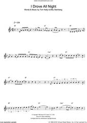 Cover icon of I Drove All Night sheet music for clarinet solo by Roy Orbison, Billy Steinberg and Tom Kelly, intermediate skill level