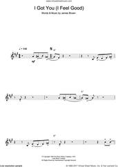 Cover icon of I Got You (I Feel Good) sheet music for clarinet solo by James Brown, intermediate skill level