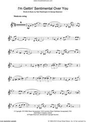 Cover icon of I'm Gettin' Sentimental Over You sheet music for tenor saxophone solo by Frank Sinatra, George Bassman and Ned Washington, intermediate skill level
