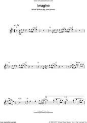 Cover icon of Imagine sheet music for flute solo by John Lennon, intermediate skill level