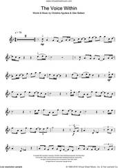 Cover icon of The Voice Within sheet music for violin solo by Christina Aguilera and Glen Ballard, intermediate skill level