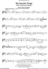Cover icon of My Favorite Things (from The Sound Of Music) sheet music for trumpet solo by Rodgers & Hammerstein, Richard Rodgers and Oscar II Hammerstein, intermediate skill level