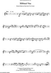 Cover icon of Without You sheet music for clarinet solo by Badfinger, Pete Ham and Tom Evans, intermediate skill level