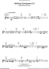 Cover icon of Nothing Compares 2 U sheet music for saxophone solo by Sinead O'Connor and Prince, intermediate skill level