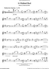 Cover icon of In Walked Bud sheet music for tenor saxophone solo by Thelonious Monk, intermediate skill level