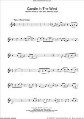 Cover icon of Candle In The Wind sheet music for clarinet solo by Elton John and Bernie Taupin, intermediate skill level