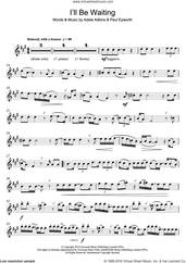 Cover icon of I'll Be Waiting sheet music for flute solo by Adele and Paul Epworth, intermediate skill level
