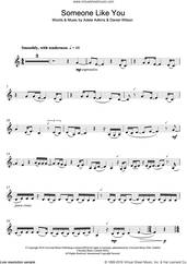 Cover icon of Someone Like You sheet music for clarinet solo by Adele and Dan Wilson, intermediate skill level