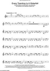 Cover icon of Every Teardrop Is A Waterfall sheet music for clarinet solo by Coldplay, Adrienne Anderson, Brian Eno, Chris Martin, Guy Berryman, Jonny Buckland, Peter Allen and Will Champion, intermediate skill level