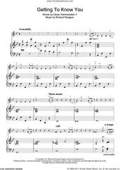 Cover icon of Getting To Know You (from The King And I) sheet music for violin solo by Rodgers & Hammerstein, Richard Rodgers and Oscar II Hammerstein, intermediate skill level
