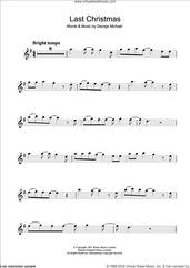 Cover icon of Last Christmas sheet music for clarinet solo by Wham! and George Michael, intermediate skill level