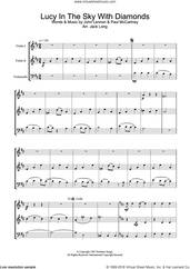 Cover icon of Lucy In The Sky With Diamonds sheet music for violin solo by The Beatles, John Lennon and Paul McCartney, intermediate skill level