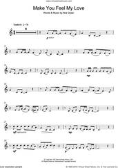 Cover icon of Make You Feel My Love sheet music for clarinet solo by Adele and Bob Dylan, intermediate skill level