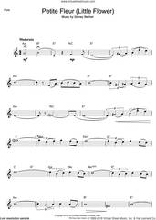 Cover icon of Petite Fleur (Little Flower) sheet music for flute solo by Sidney Bechet, intermediate skill level