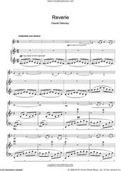 Cover icon of Reverie sheet music for clarinet solo by Claude Debussy, classical score, intermediate skill level