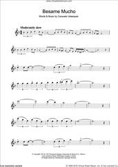 Cover icon of Besame Mucho (Kiss Me Much) sheet music for violin solo by Consuelo Velazquez and Diana Krall, intermediate skill level