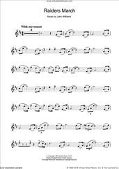 Cover icon of Raiders March (from Raiders Of The Lost Ark) sheet music for clarinet solo by John Williams, intermediate skill level