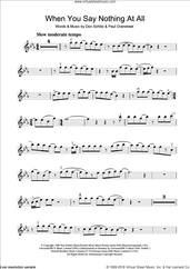 Cover icon of When You Say Nothing At All sheet music for violin solo by Alison Krauss, Keith Whitley, Ronan Keating, Don Schlitz and Paul Overstreet, intermediate skill level