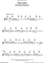 Cover icon of Take A Bow sheet music for violin solo by Rihanna, Mikkel Eriksen, Shaffer Smith and Tor Erik Hermansen, intermediate skill level