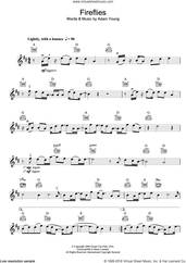 Cover icon of Fireflies sheet music for violin solo by Owl City and Adam Young, intermediate skill level