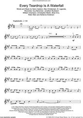 Cover icon of Every Teardrop Is A Waterfall sheet music for violin solo by Coldplay, Adrienne Anderson, Brian Eno, Chris Martin, Guy Berryman, Jonny Buckland, Peter Allen and Will Champion, intermediate skill level