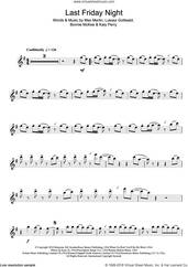 Cover icon of Last Friday Night sheet music for flute solo by Katy Perry, Bonnie McKee, Lukasz Gottwald and Max Martin, intermediate skill level