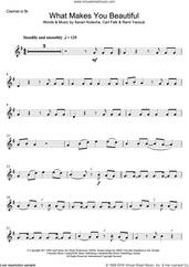 Cover icon of What Makes You Beautiful sheet music for clarinet solo by One Direction, Carl Falk, Rami and Savan Kotecha, intermediate skill level