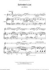 Cover icon of Theme From Schindler's List (simplified) sheet music for violin and piano by John Williams, intermediate skill level